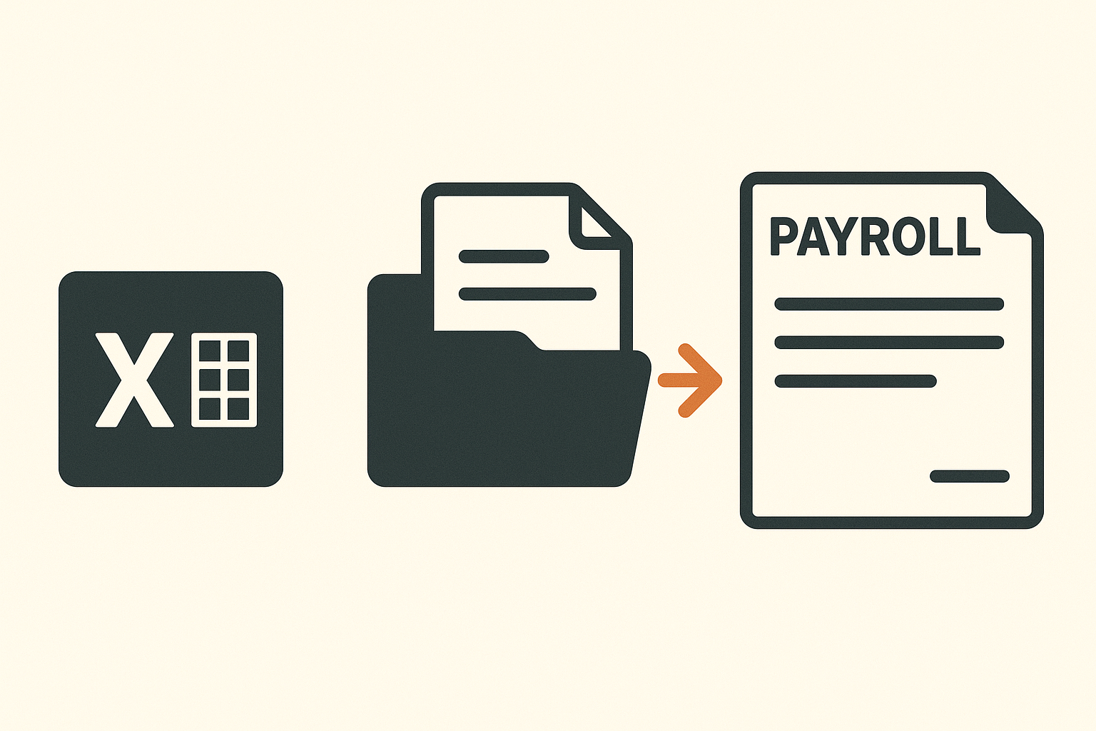 Excel formula that organizes and sorts payroll documents